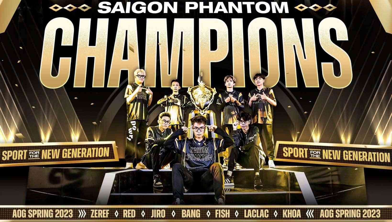 ĐTDV mùa Xuân 2023: Saigon Phantom thành công bảo vệ ngôi vương, trở thành đội tuyển vĩ đại nhất lịch sử ĐTDV