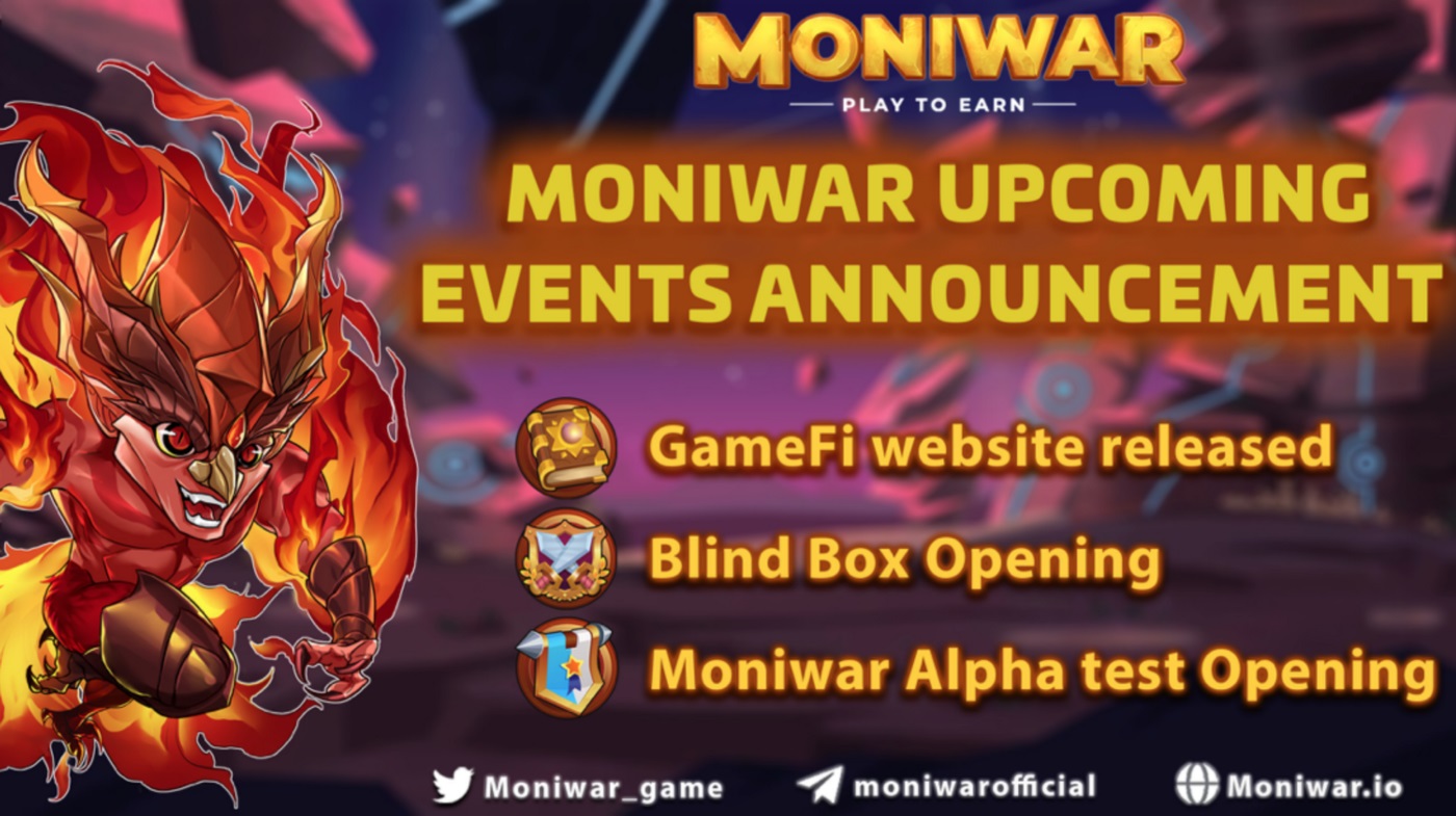 Cập nhật các sự kiện sắp tới của Moniwar