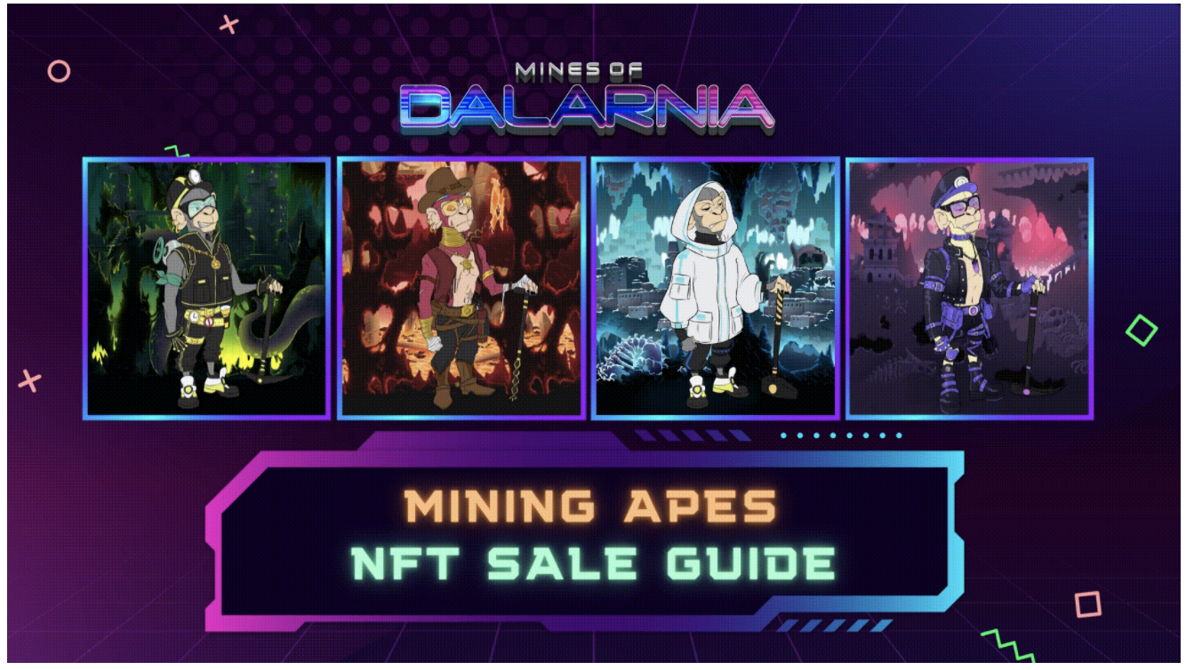 Tất cả thông tin bạn cần biết về sự kiện “Mining Apes” NFT Sale của Mines of Dalarnia