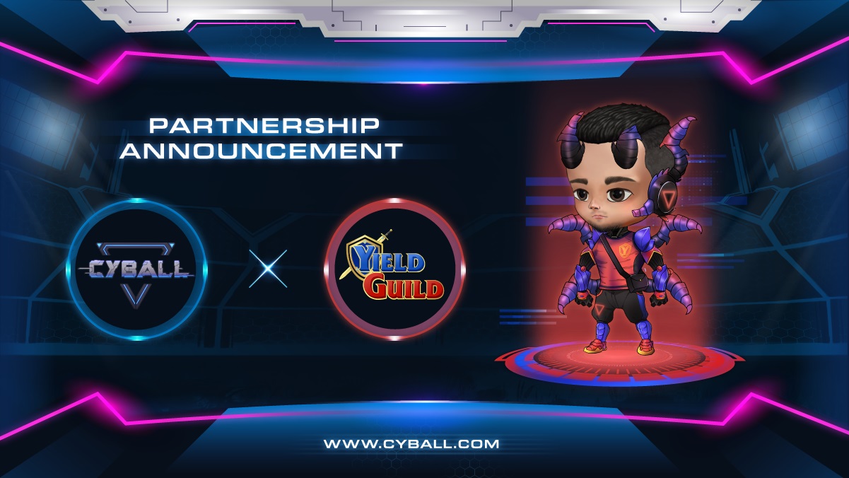 CyBall thông báo việc hợp tác với Yield Guild Games – Tổ chức Gaming Guild hàng đầu trong lĩnh vực NFT Gaming