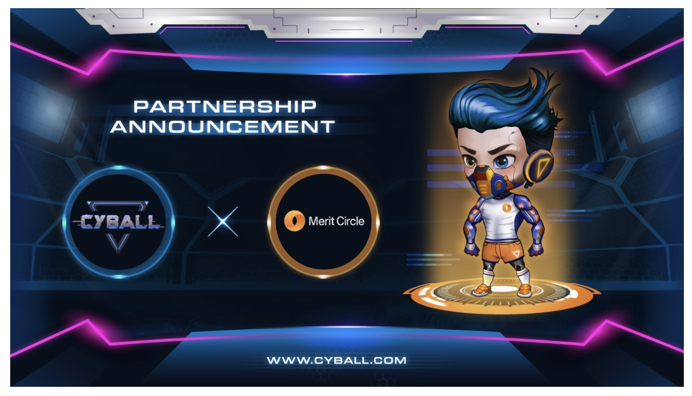 CyBall – dự án game NFT hot nhất hiện nay thông báo quan hệ hợp tác với Merit Circle Decentralized Gaming Guild
