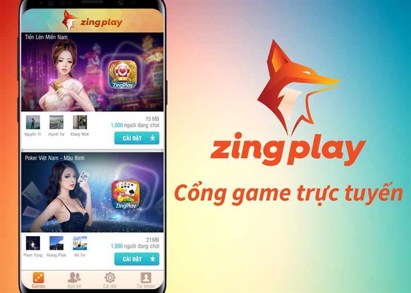 Cổng game ZingPlay: Game bài - Game cờ - Tiến lên
