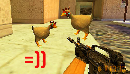 “Cạn lời” với bản mod đưa con gà trong Counter Strike lên sàn chọi tay đôi, cả cảnh lẫn cướp chỉ ngồi cổ vũ