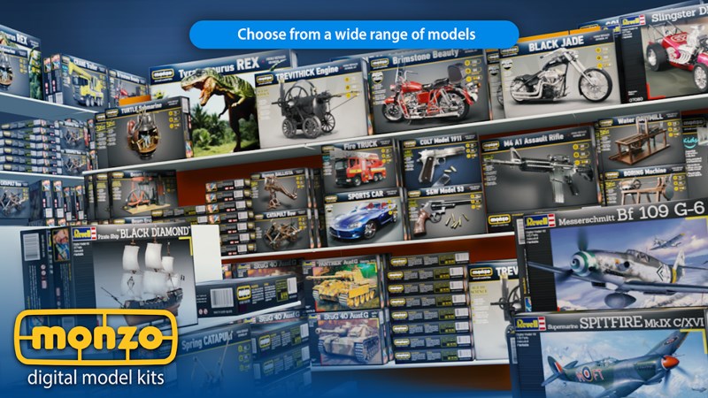 MONZO - Digital Model Builder: Game lắp ráp mô hình xe