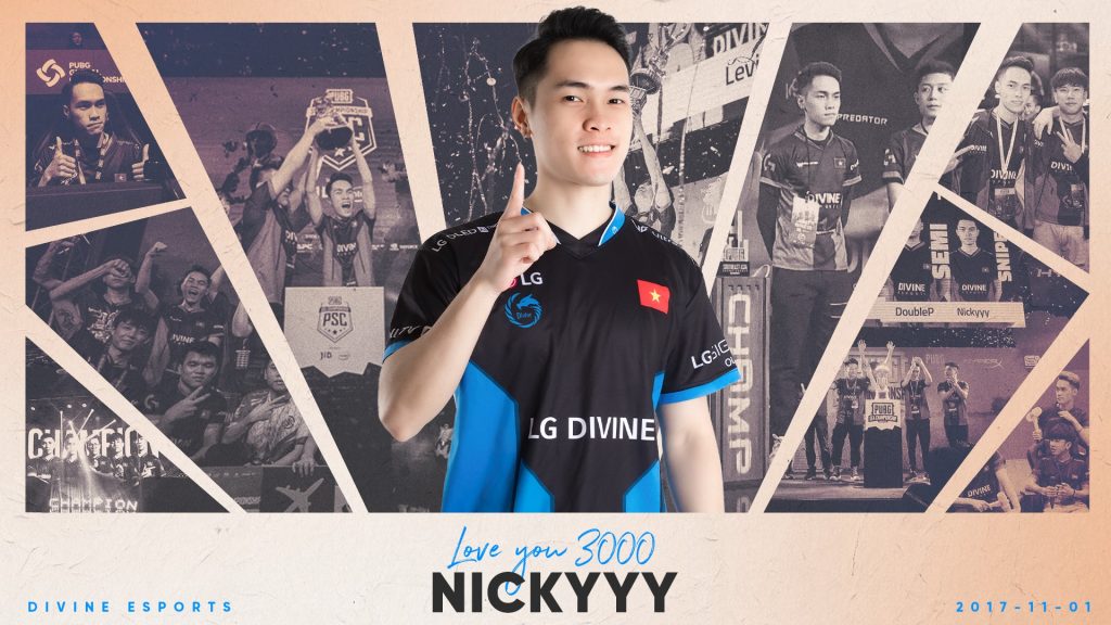 PUBG: Nickyyy chính thức chia tay Divine Esports sau gần 4 năm gắn bó