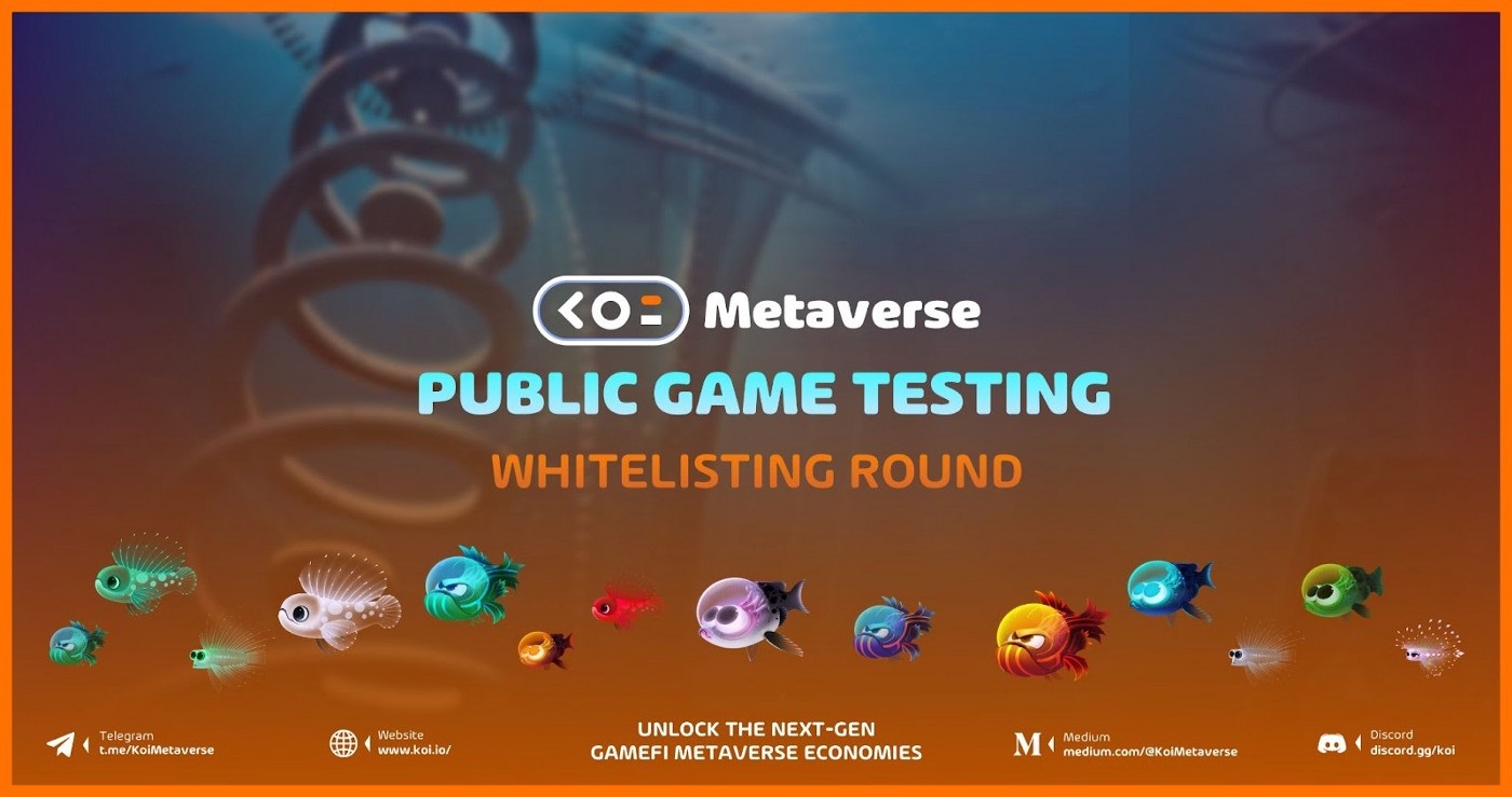 Koi Metaverse (KOI) phát hành bản thử nghiệm game và mở cổng đăng ký whitelist