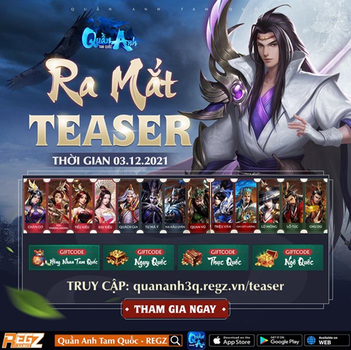 Quần Anh Tam Quốc sắp chính thức phát nổ tung teaser với phần thưởng độc quyền