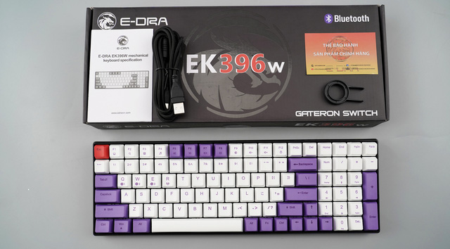 E-DRA EK396W: Bàn phím cơ không dây, gõ "bao ngon" cho anh em game thủ