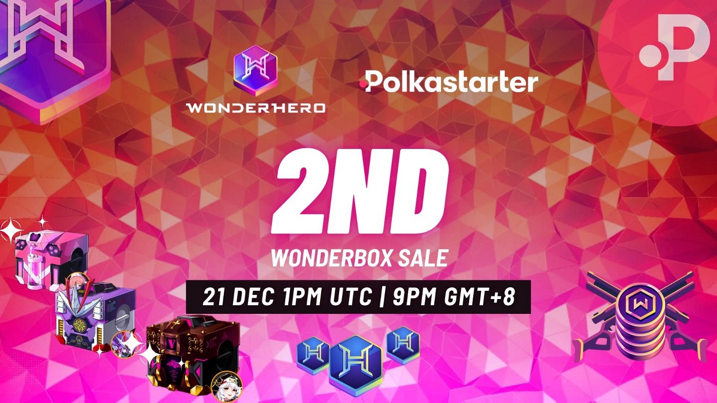 WonderHero (WND) kết hợp cùng Polkastarter mở bán WonderBox đợt 2