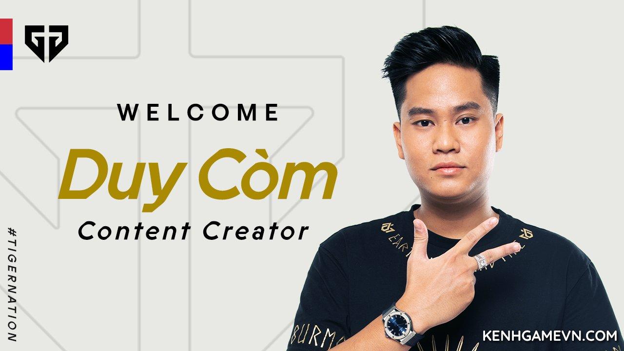 Streamer Duy Còm chính thức gia nhập tổ chức Gen.G Esports