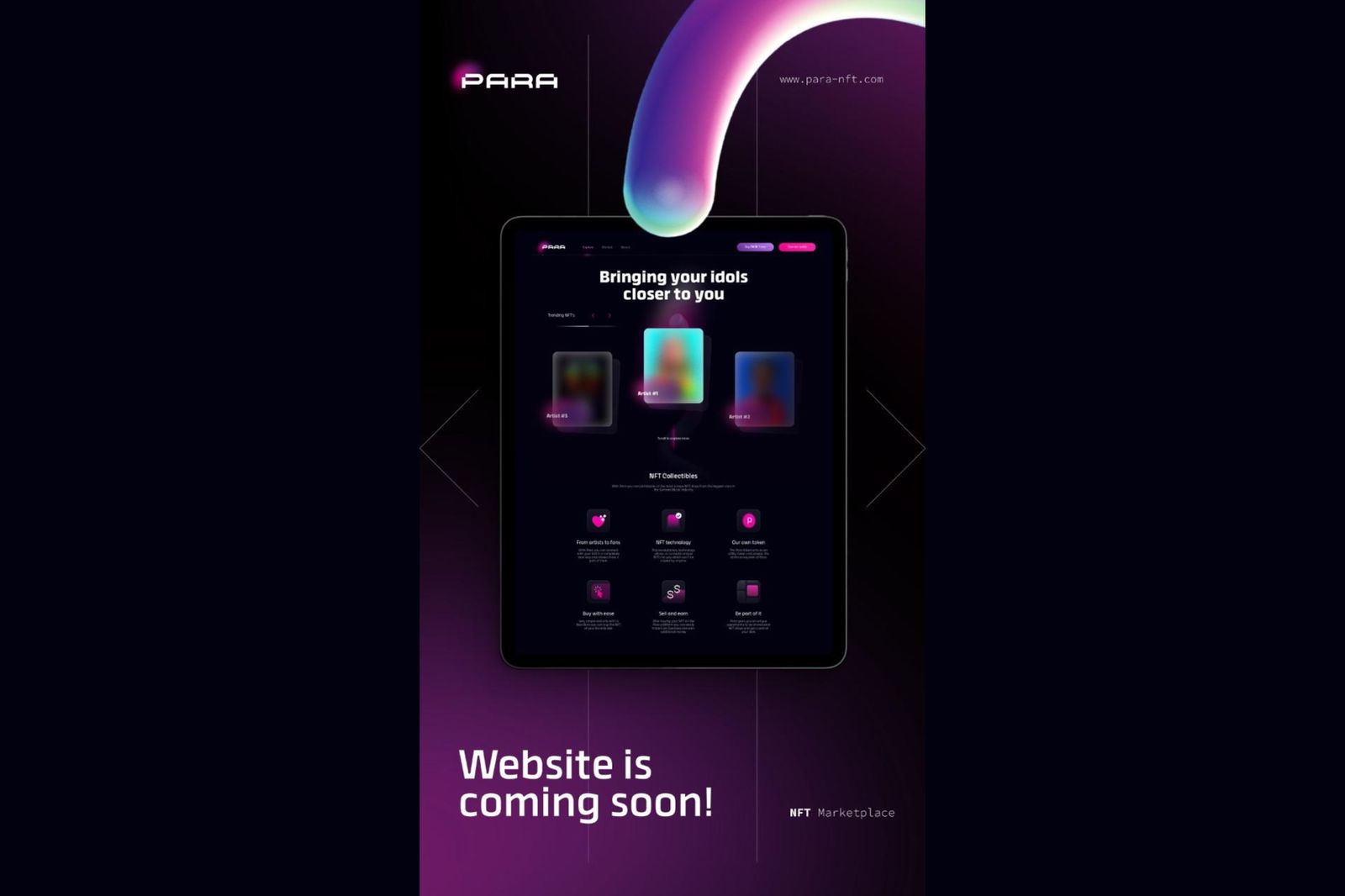 NFT Platform Para thông báo ra mắt Tokenomics