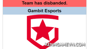 Gambit Esports giải thể đội tuyển