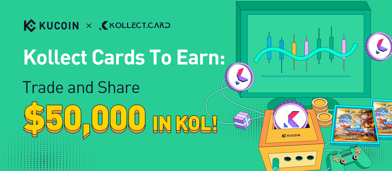 Kucoin phát động chiến dịch chia sẻ pool thưởng Kollect (KOL) trị giá 50.000 USD