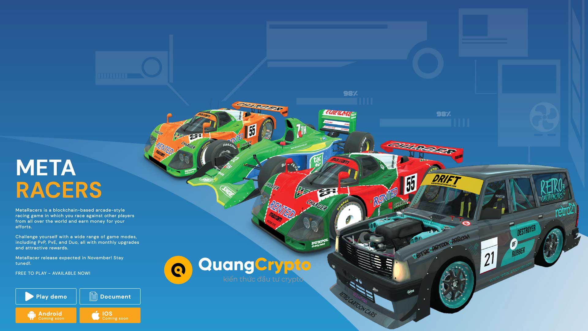 Review MetaRacers – Game đua xe blockchain