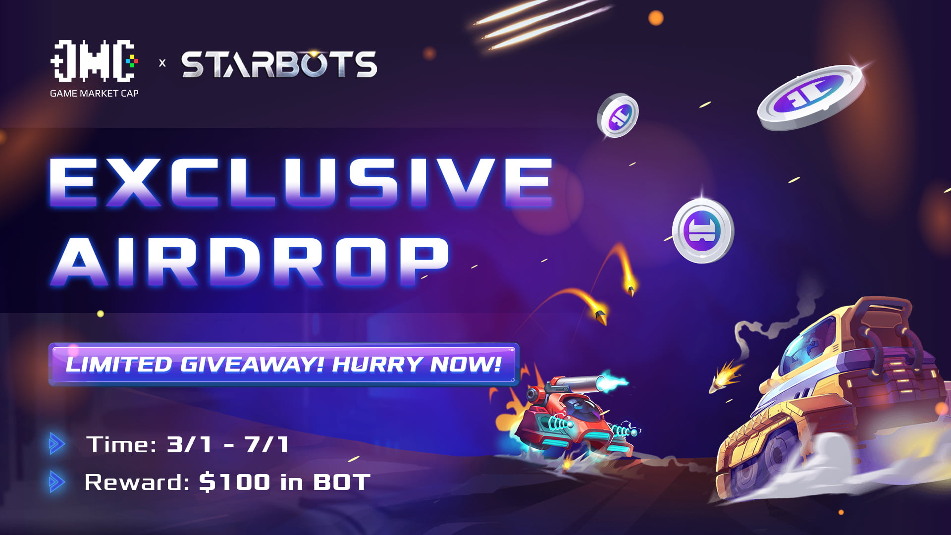 GameMarketcap x Starbots: Khai Pháo Năm 2022