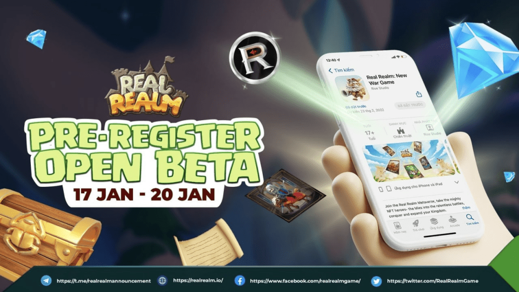 Sự kiện Pre-register Open Beta không thể bỏ lỡ của Real Realm
