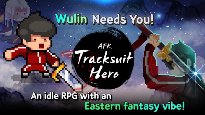 Tracksuit Hero : AFK – Tựa game mobile nhập vai nhàn rỗi mới nhất sắp ra mắt.