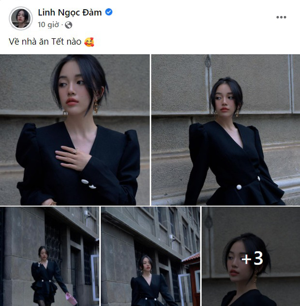 Linh Ngọc Đàm xuất hiện xinh đẹp trong style "full đen" khiến fan phải trầm trồ khen ngợi