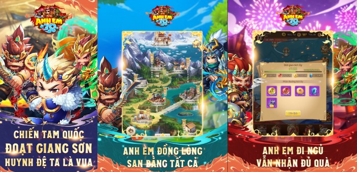 Anh Em 3Q – Đánh giá nhanh tựa game Tam Quốc mới ra mắt làng game Việt
