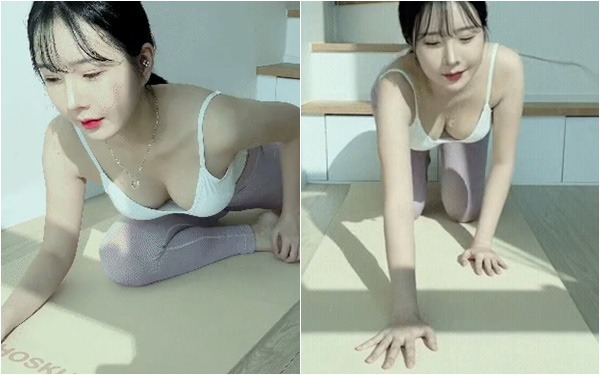 Lên sóng tập yoga với phong cách siêu gợi cảm, nữ streamer khiến fan tròn mắt với tư thế khó đỡ