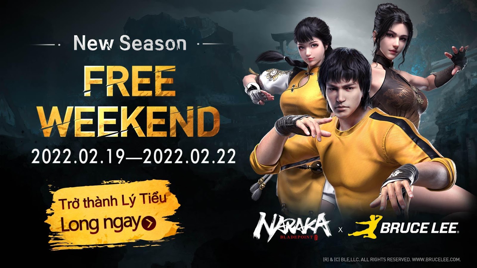 HOT: Naraka: Bladepoint cho chơi thử FREE, giảm giá 30% trên Steam