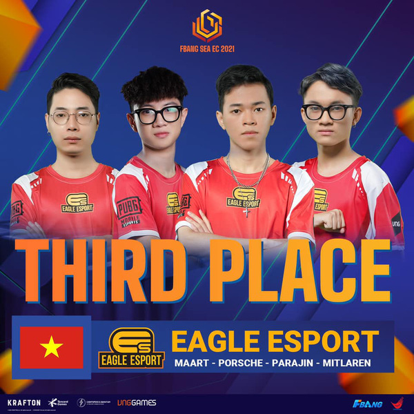 Đại diện Việt Nam lọt top 3 tại giải đấu PUBG Mobile toàn khu vực Đông Nam Á