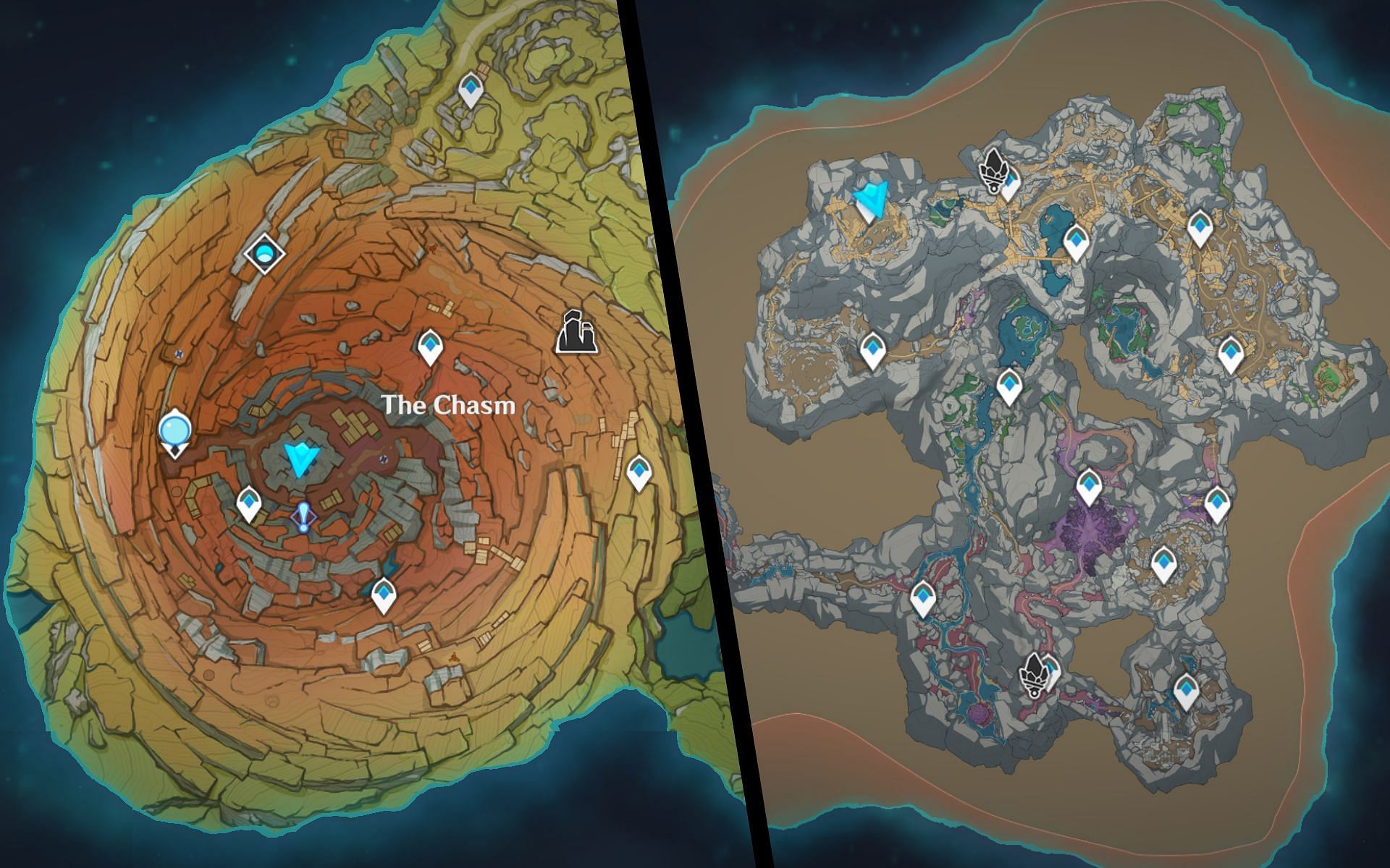 Chi tiết về bản đồ Chasm trong Genshin Impact 2.6