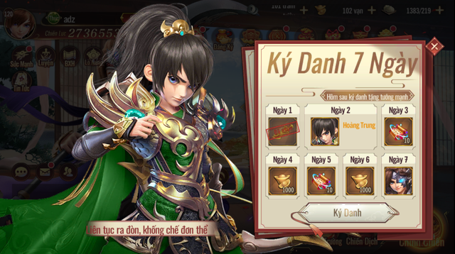 Tặng tướng SSS cùng VIP vô hạn khi đăng nhập… Siêu Thần Quân Sư được nhận định “chưa chơi đã VIP”