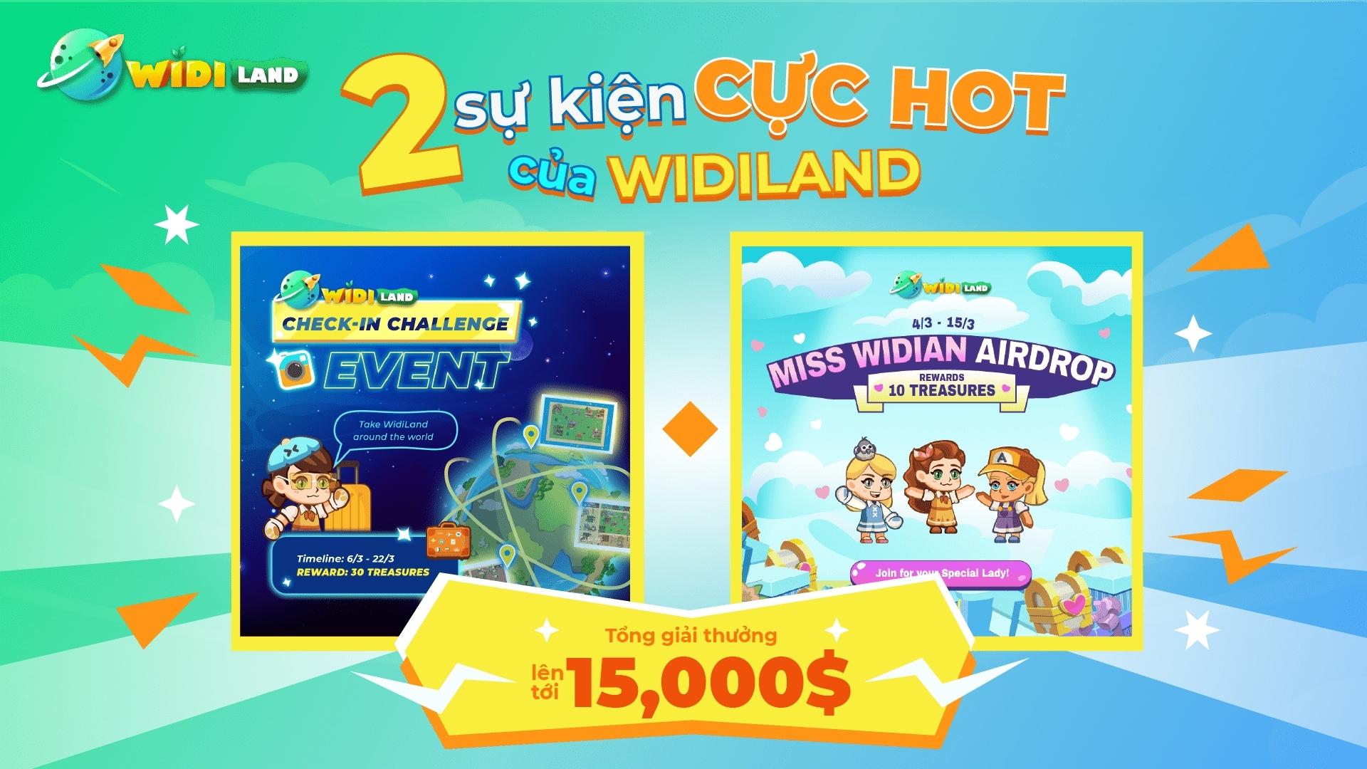 WidiLand – GameFi mở màn 2022 với hai sự kiện cực HOT cùng tổng giải thưởng lên đến 15.000 USD