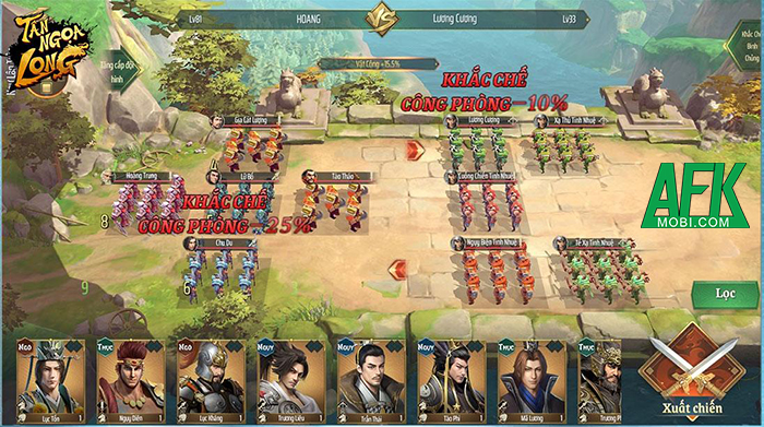 Nhờ đâu lấy yếu khắc mạnh trong game chiến thuật Tân Ngọa Long VNG?