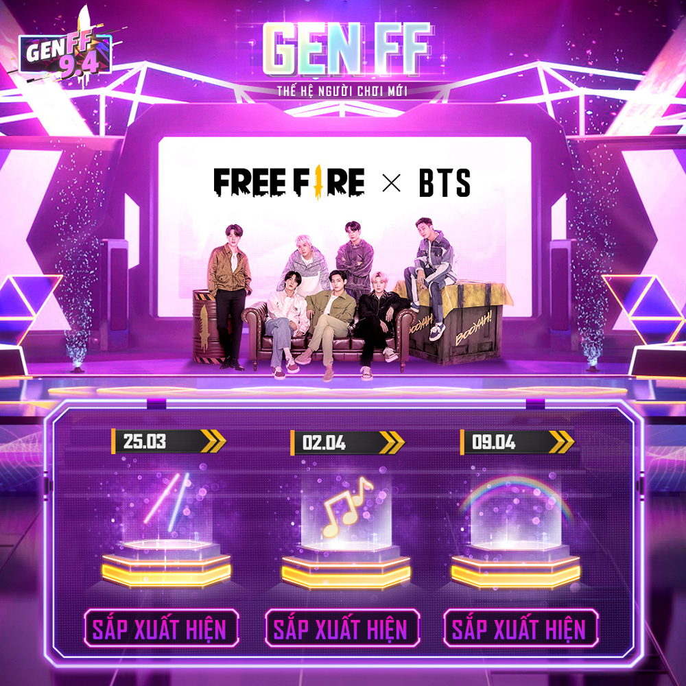 Dự án “Gen FF” đem tới cho người hâm mộ một “Free Fire x BTS show” hoành tráng và hàng ngàn bất ngờ khác!