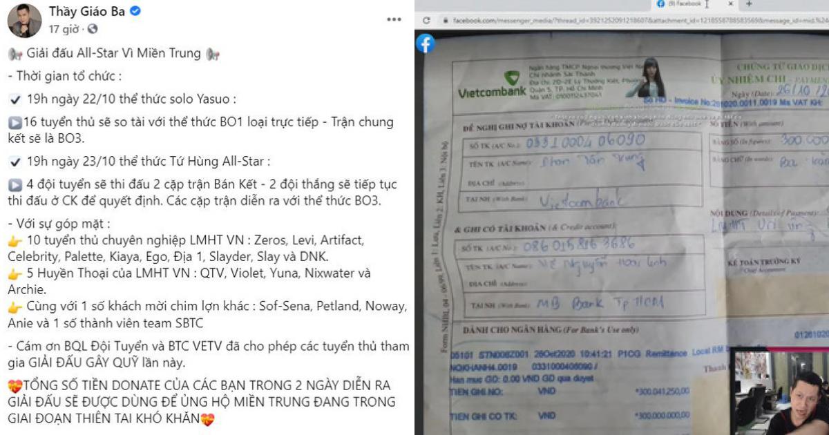 Được donate số tiền khủng, Thầy Giáo Ba quyết định làm việc nhân văn này khiến các fan tự hào