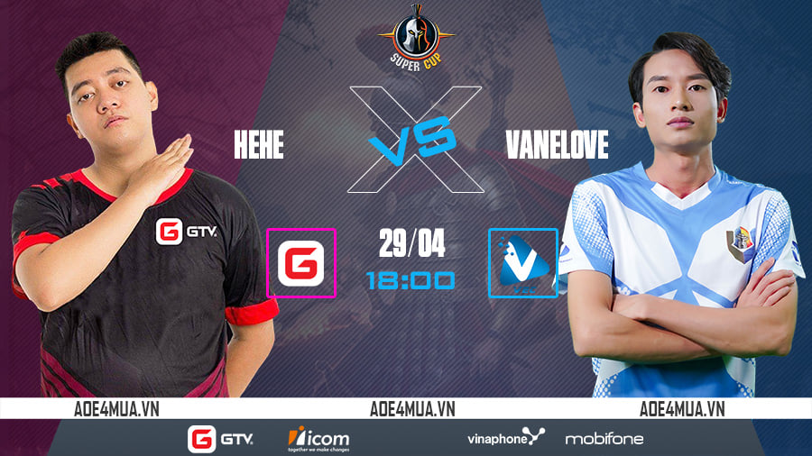 18h ngày 29/4: VaneLove vs HeHe, mở màn AoE Bốn Mùa