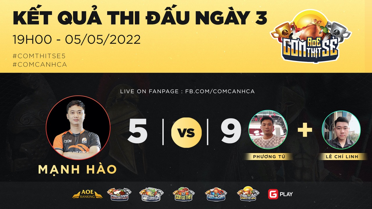 Lịch thi đấu vòng 4 AoE Cơm Thịt Sẻ 5: Đánh bại Mạnh Hào, cơ hội trở lại cho team bán chuyên