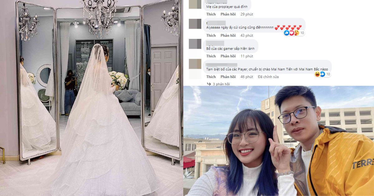 MC Minh Nghi tung ảnh thử váy cưới, fan thi nhau ‘tạm biệt bố của các player’