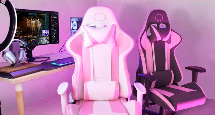 Cooler Master Caliber R1S Rose White: Ghế gaming đẹp dịu dàng dành riêng cho các nữ game thủ