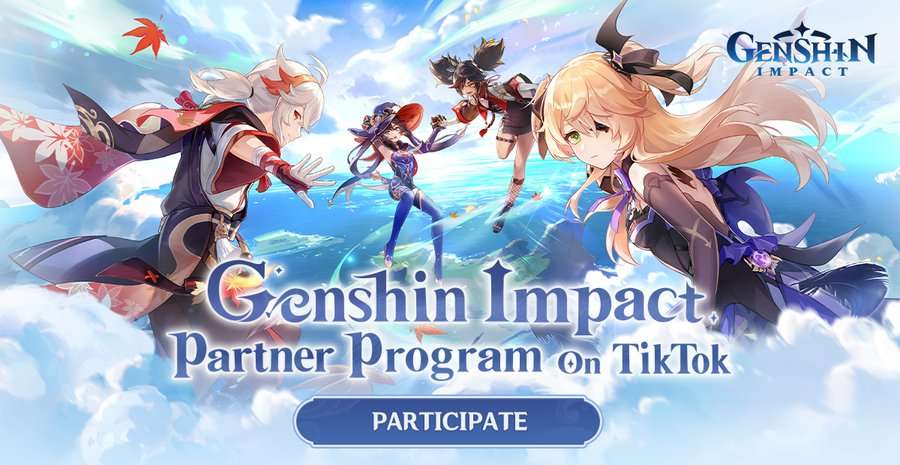 Genshin Impact 2.8 mở ra chương trình đối tác trên TikTok thu hút creator