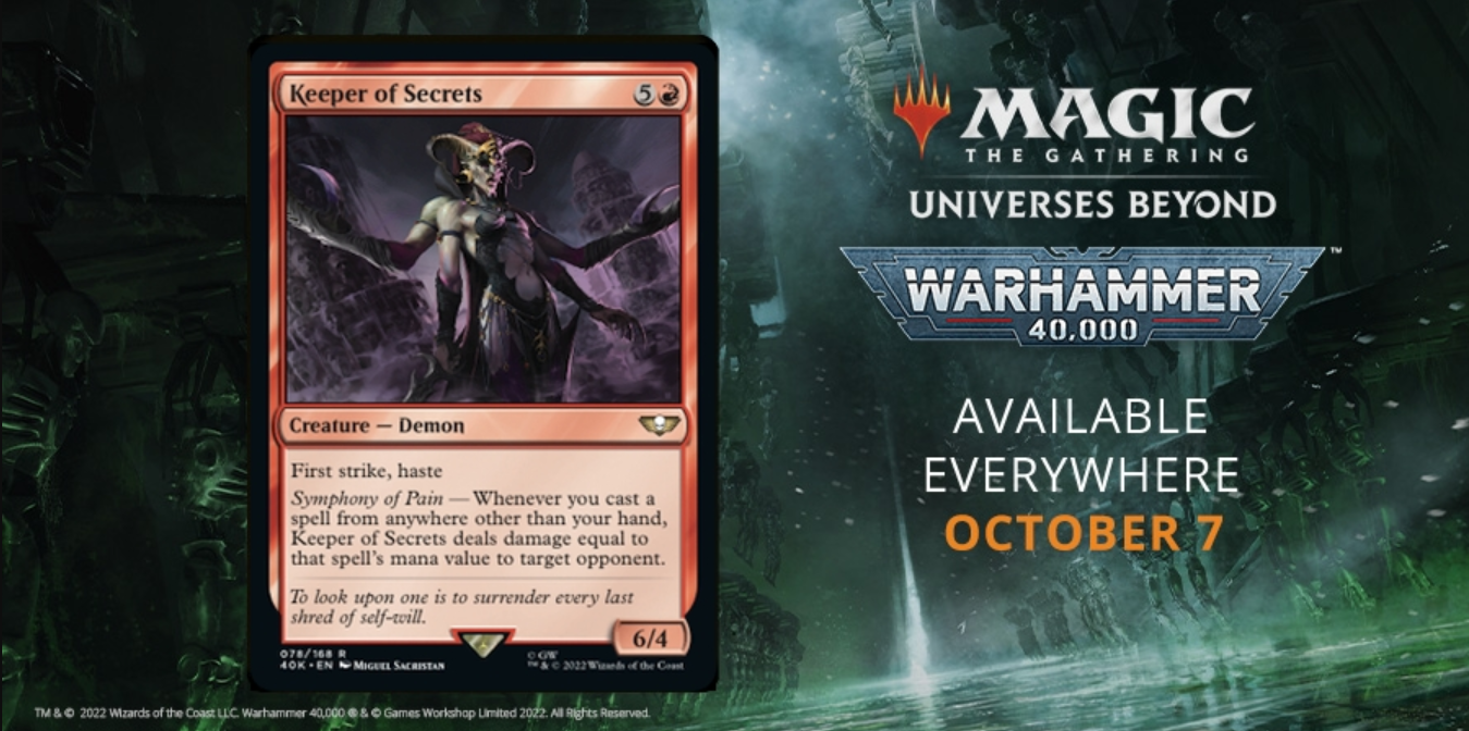 Magic: The Gathering Warhammer 40.000 tiết lộ về Keeper of Secrets