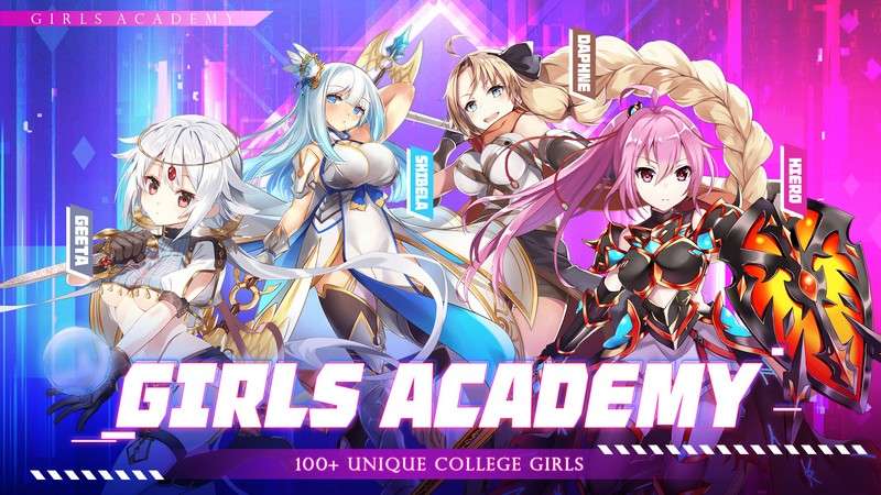 Girls Academy - Game chiến thuật sở hữu hơn 100 tướng nữ với phong cách anime xinh đẹp