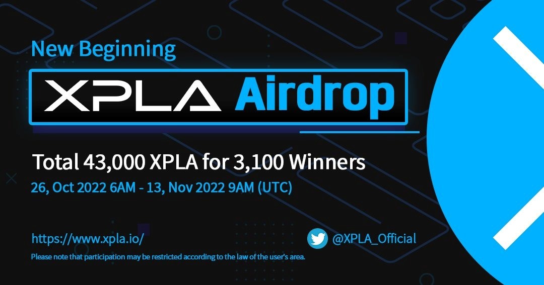 Hướng dẫn tham gia sự kiện XPLA Airdrop phần thưởng trị giá 43.000 $XPLA token