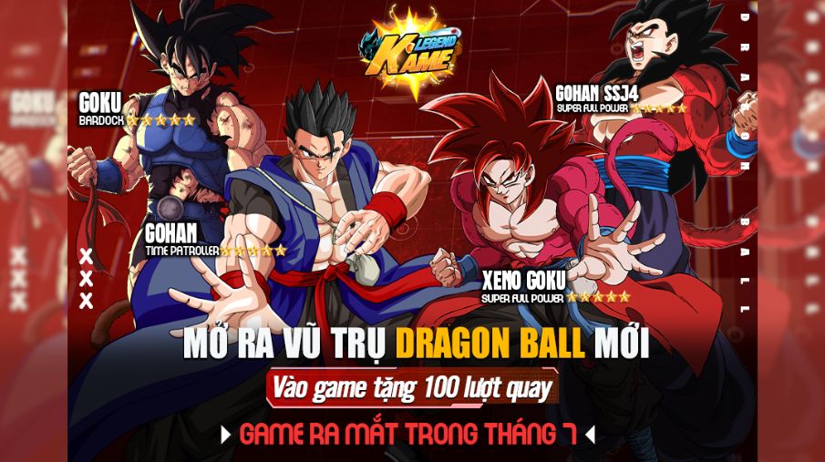 Kame Legend - Game Dragon Ball Mới Mang Màu Sắc Đa Vũ Trụ Chuẩn Bị Ra Mắt Tháng 7 Này